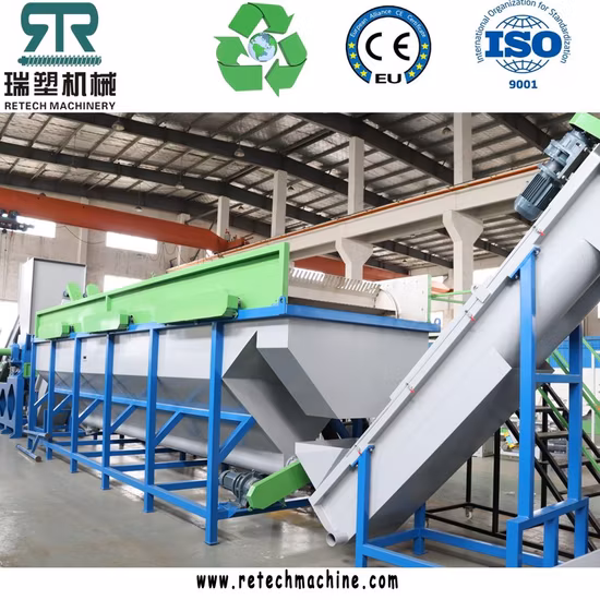 Pet de plástico/PP/HDPE/LDPE/LLDPE/ABS/PS/PVC/PC/Bopp Garrafa/Filme/Saco/Tambor/Palete/Tubo/Recipiente/Caixa/Jar/Barril Linha de lavagem Planta de britagem Máquina de reciclagem